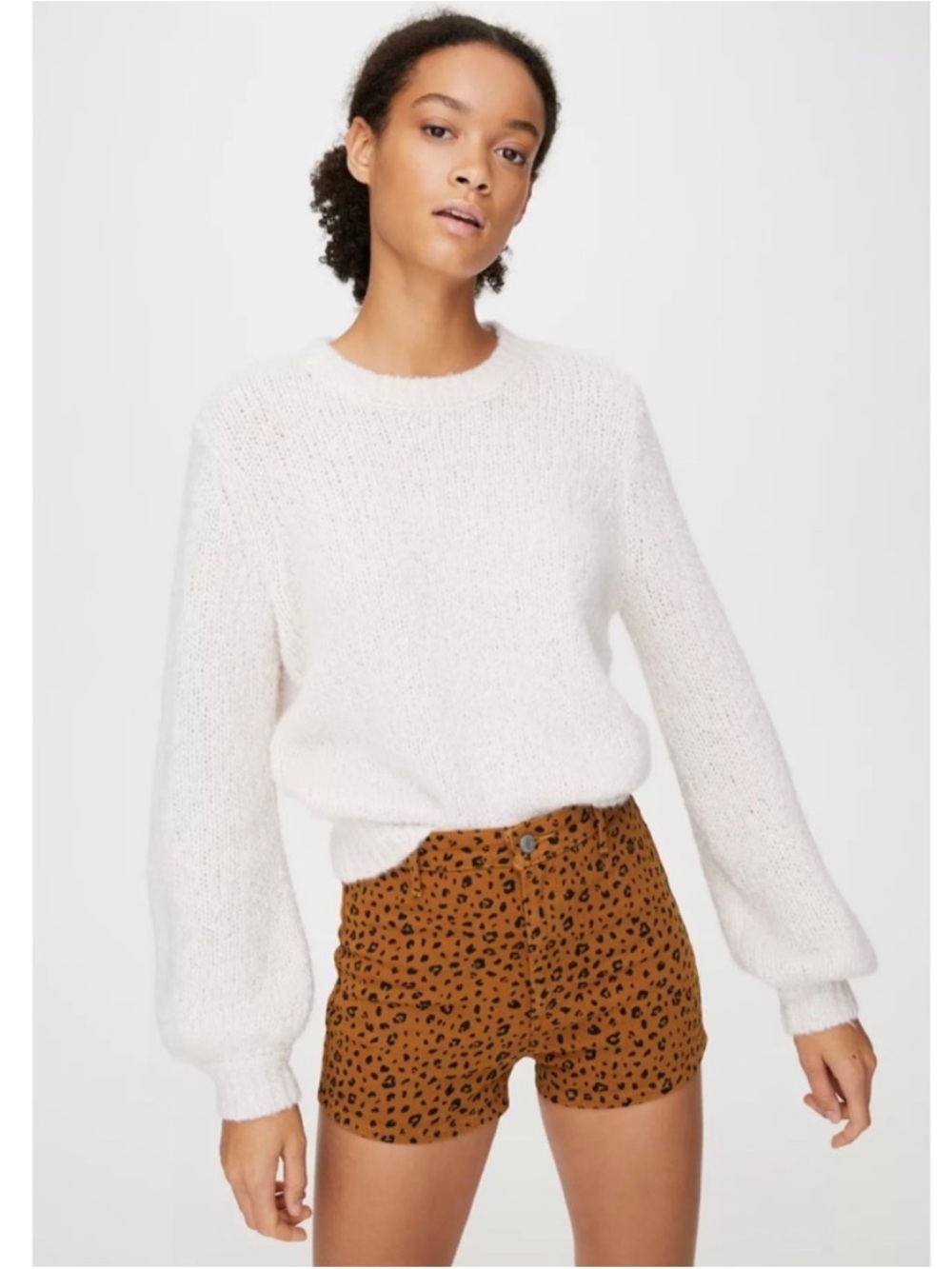Aritzia Leopard Print Shorts